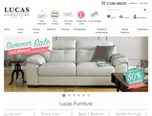 Tablet Screenshot of lucas-furniture.co.uk
